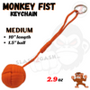 Monkey Fist Self Defense Survival Keychain Paracord - Assorted Colors Orange - Medium (short) SD-KeyChain - Tophatter Daily Deals