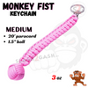 Monkey Fist Self Defense Survival Keychain Paracord - Assorted Colors Pink - Medium (long) SD-KeyChain - Tophatter Daily Deals
