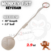 Monkey Fist Self Defense Survival Keychain Paracord - Assorted Colors White - Medium (short) SD-KeyChain - Tophatter Daily Deals
