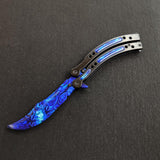 22 colors CSGO Butterfly Knife TRAINER Dull Spring Latch PRACTICE Balisong Medusa Knife-Balisong - Tophatter Daily Deals