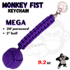 Monkey Fist Self Defense Survival Keychain Paracord - Assorted Colors Purple - Mega SD-KeyChain - Tophatter Daily Deals