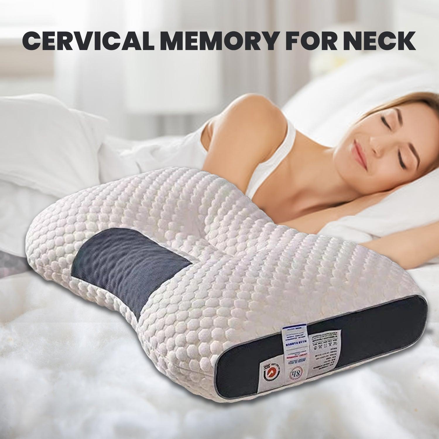 Cervical Memory Foam Pillow - Foam-pillow For Neck And Shoulder Pain Ergonomic Orthopedic Personal Care - Tophatter Daily Deals