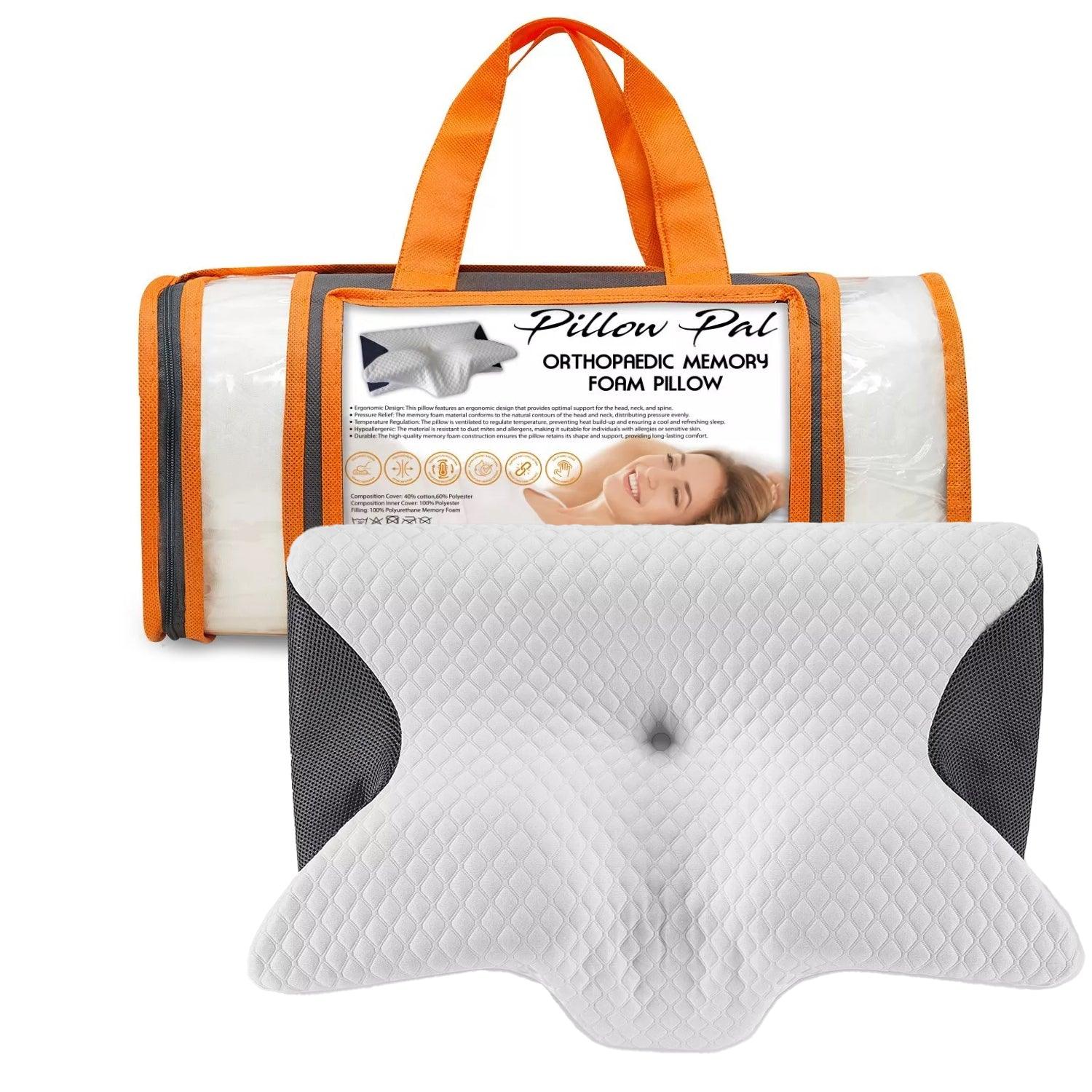 Memory Foam Pillow - Orthopedic Pillow For Neck Head Shoulder & Back Pain Relief Support Health Care - Tophatter Daily Deals