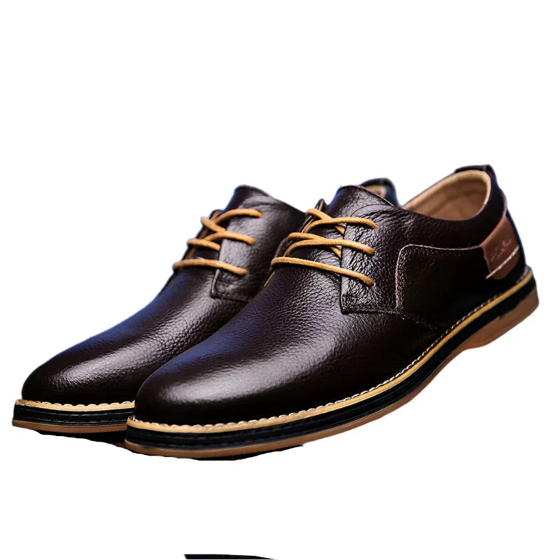 Mens Genuine Leather Brogue Oxford Dress Shoes (Zongse) Apparel & Accessories > Shoes - Tophatter Daily Deals
