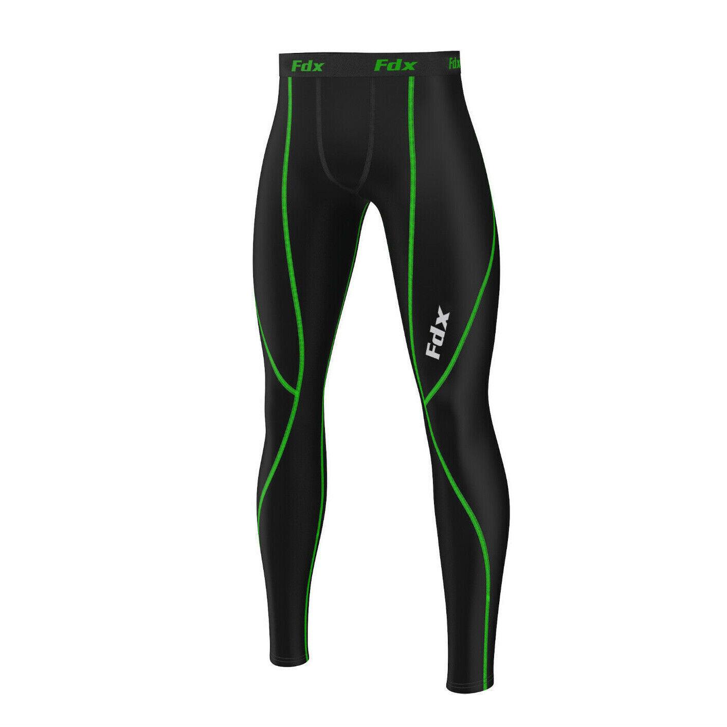 Sport Pants for Mens - Mens Body Armour Compression Base layer Tights Sports Leggin Under Gear trouser Green Sports & Outdoor - Tophatter Daily Deals