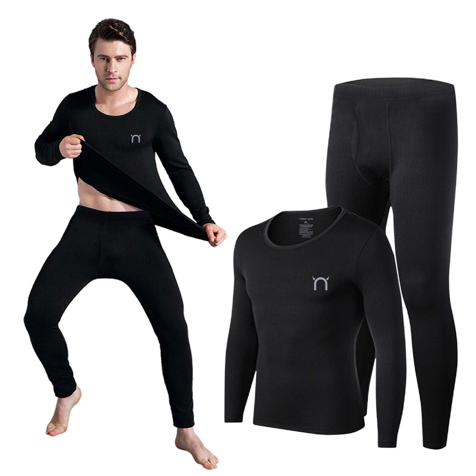 Mens Thermal Leggings - Thermal Legging Long Johns Base Layer Trouser Warm Underwear Pant Top Bottom Clothing - Tophatter Daily Deals