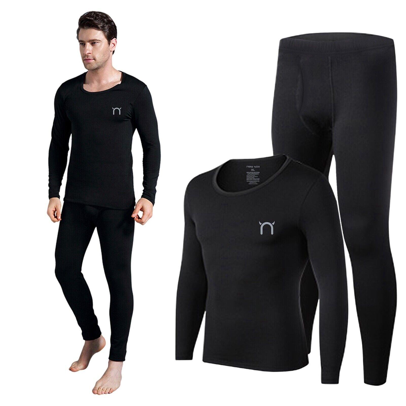 Mens Thermal Leggings - Thermal Legging Long Johns Base Layer Trouser Warm Underwear Pant Top Bottom Clothing - Tophatter Daily Deals