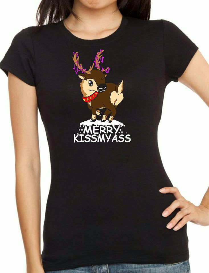 Merry Kissmyass T-Shirt - Tophatter Daily Deals