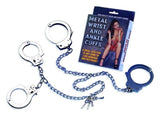 Metal Wrist and Ankle Cuffs Set in Silver Color, Adjustable Size > Bondage Gear > Restraints - Tophatter Daily Deals