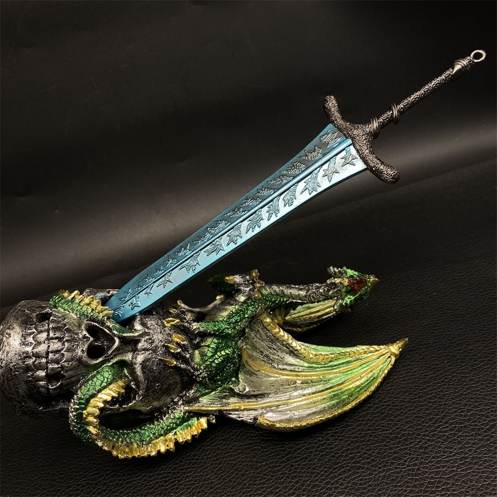 Metal Dark Moonlight Greatsword Miniature 7.8 Inch USA Stock - Tophatter Daily Deals