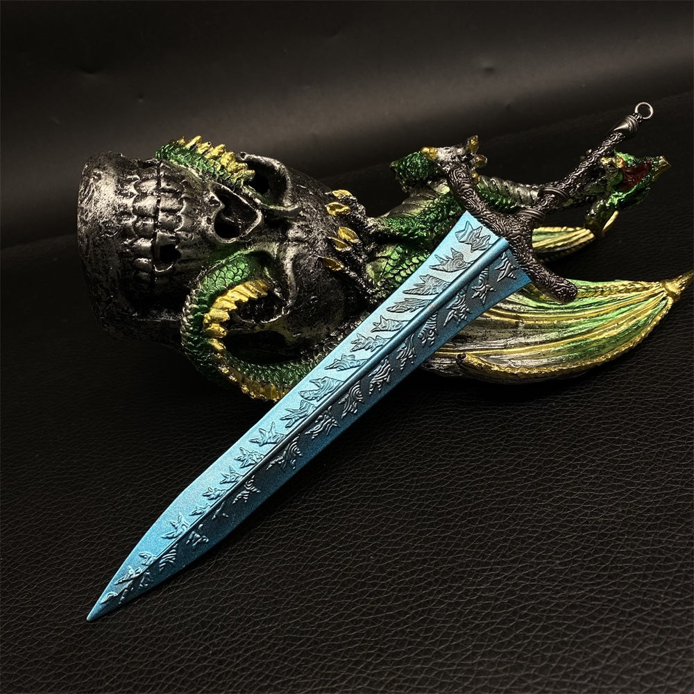 Metal Dark Moonlight Greatsword Miniature 7.8 Inch USA Stock - Tophatter Daily Deals