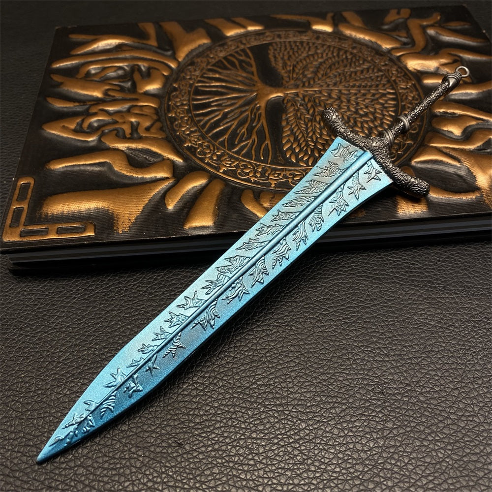 Metal Dark Moonlight Greatsword Miniature 7.8 Inch USA Stock - Tophatter Daily Deals