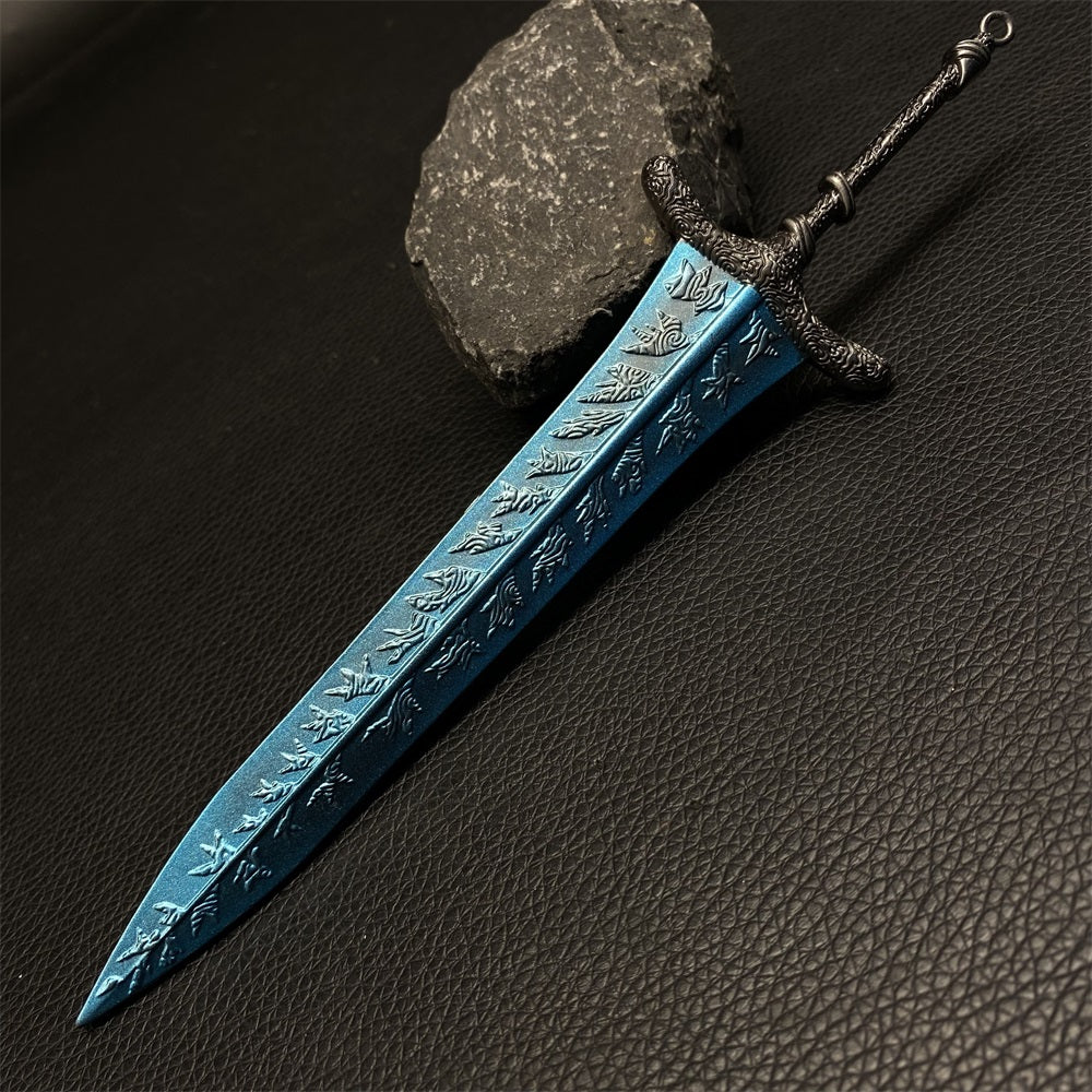 Metal Dark Moonlight Greatsword Miniature 7.8 Inch USA Stock - Tophatter Daily Deals