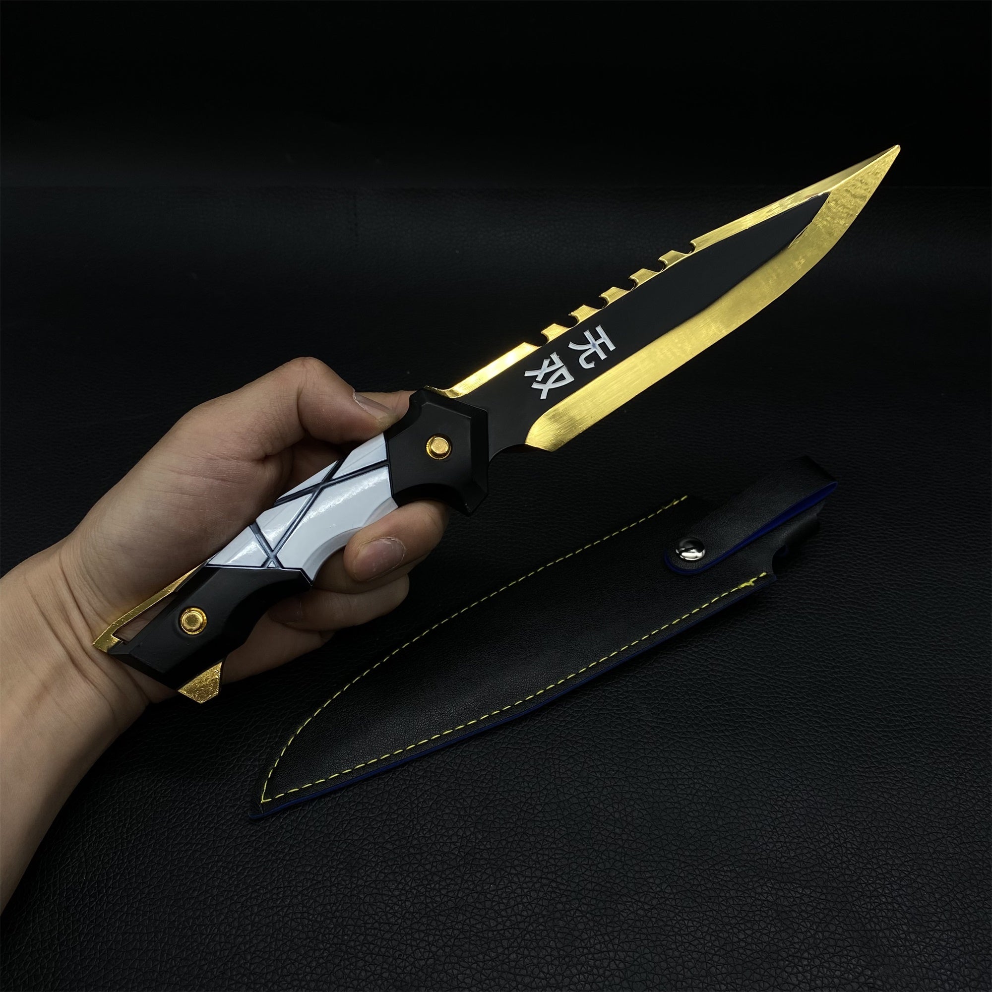 Metal Ego Knife Metal Melee Weapon Game Prop 3 Colors Golden - Tophatter Daily Deals