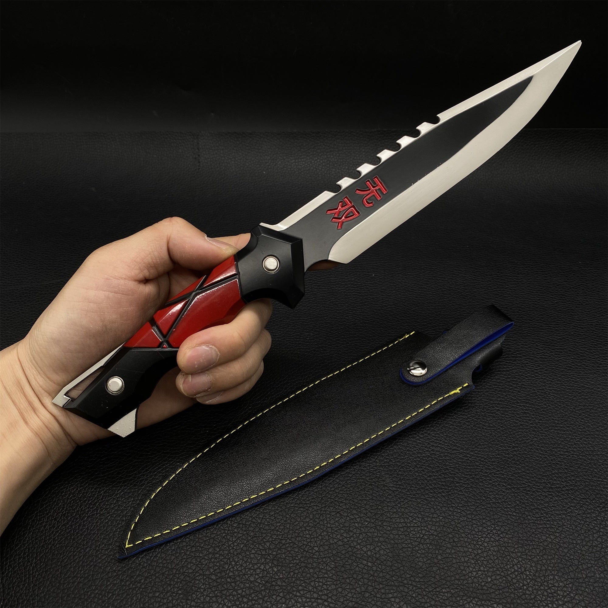 Metal Ego Knife Metal Melee Weapon Game Prop 3 Colors Red - Tophatter Daily Deals