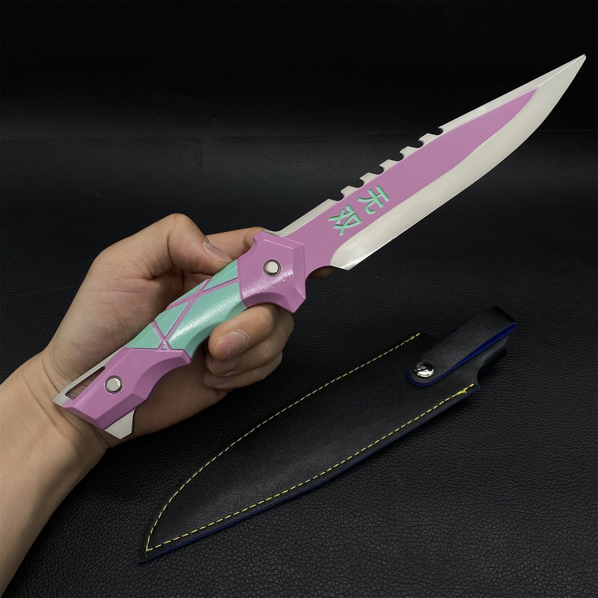 Metal Ego Knife Metal Melee Weapon Game Prop 3 Colors Pink - Tophatter Daily Deals
