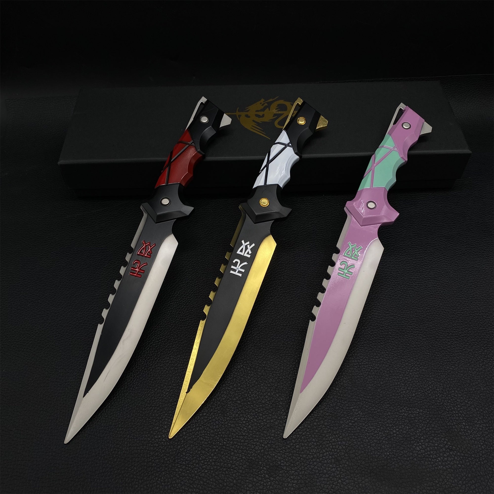 Metal Ego Knife Metal Melee Weapon Game Prop 3 Colors - Tophatter Daily Deals