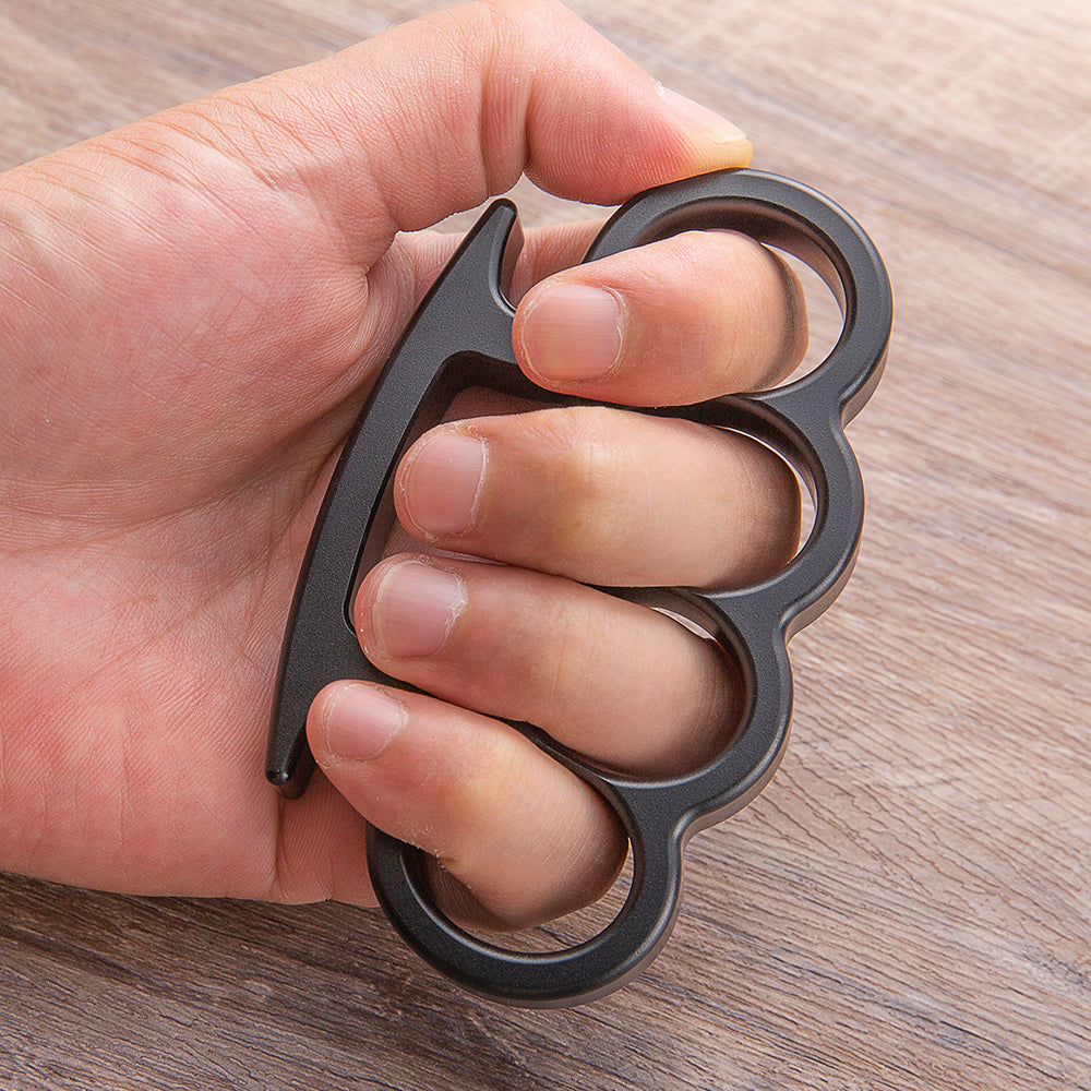2024 New Four Finger Metal Knuckle Duster Bottle Opener Brass Knuckles - Tophatter Daily Deals