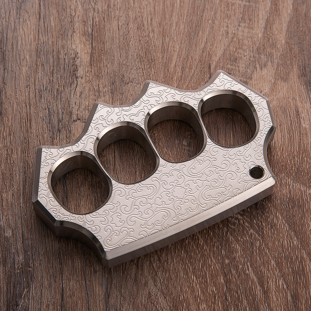 2025 New Black Wukong Full Stainless Steel Metal Knuckles Weapon Brass Knuckles - Tophatter Daily Deals