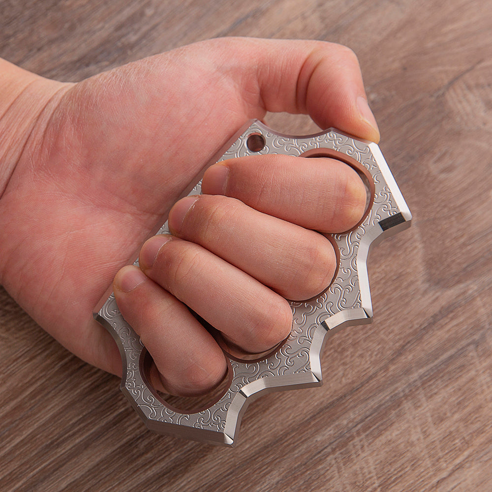 2025 New Black Wukong Full Stainless Steel Metal Knuckles Weapon Brass Knuckles - Tophatter Daily Deals