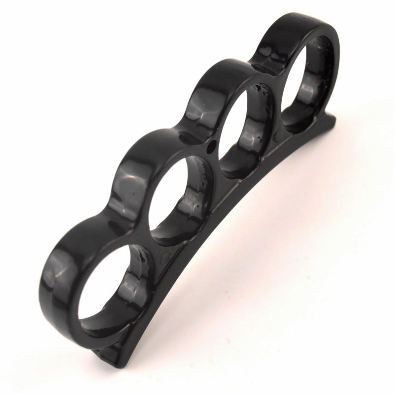 Metal Fight Knuckle Duster Four Finger Martial Arts Fighting Iron Fist Ring Hands Clasp Hand Support Bodybuilding Boxing Pocket EDC Tool - Tophatter Daily Deals