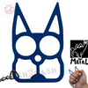 "Metal Cat" Self Defense Kitty Keychain Knuckles - Blue SD-KeyChain - Tophatter Daily Deals