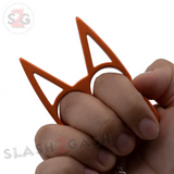 "Metal Cat" Self Defense Kitty Keychain Knuckles - Orange SD-KeyChain - Tophatter Daily Deals