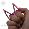 "Metal Cat" Self Defense Kitty Keychain Knuckles - Pink Camo SD-KeyChain - Tophatter Daily Deals