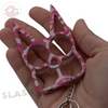 "Metal Cat" Self Defense Kitty Keychain Knuckles - Asst. colors SD-KeyChain - Tophatter Daily Deals