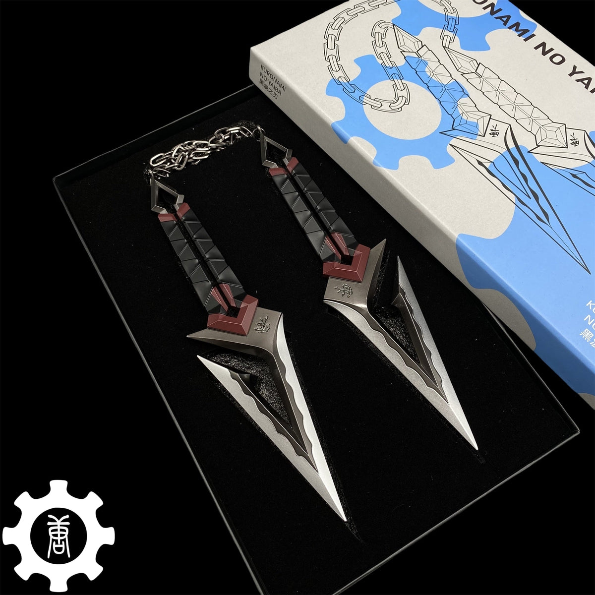 Metal Kuronami no Yaiba Life Size Kuronami Kunai Knife Most Accurate Replica Black weapon fan art - Tophatter Daily Deals