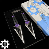 Metal Kuronami no Yaiba Life Size Kuronami Kunai Knife Most Accurate Replica Purple weapon fan art - Tophatter Daily Deals
