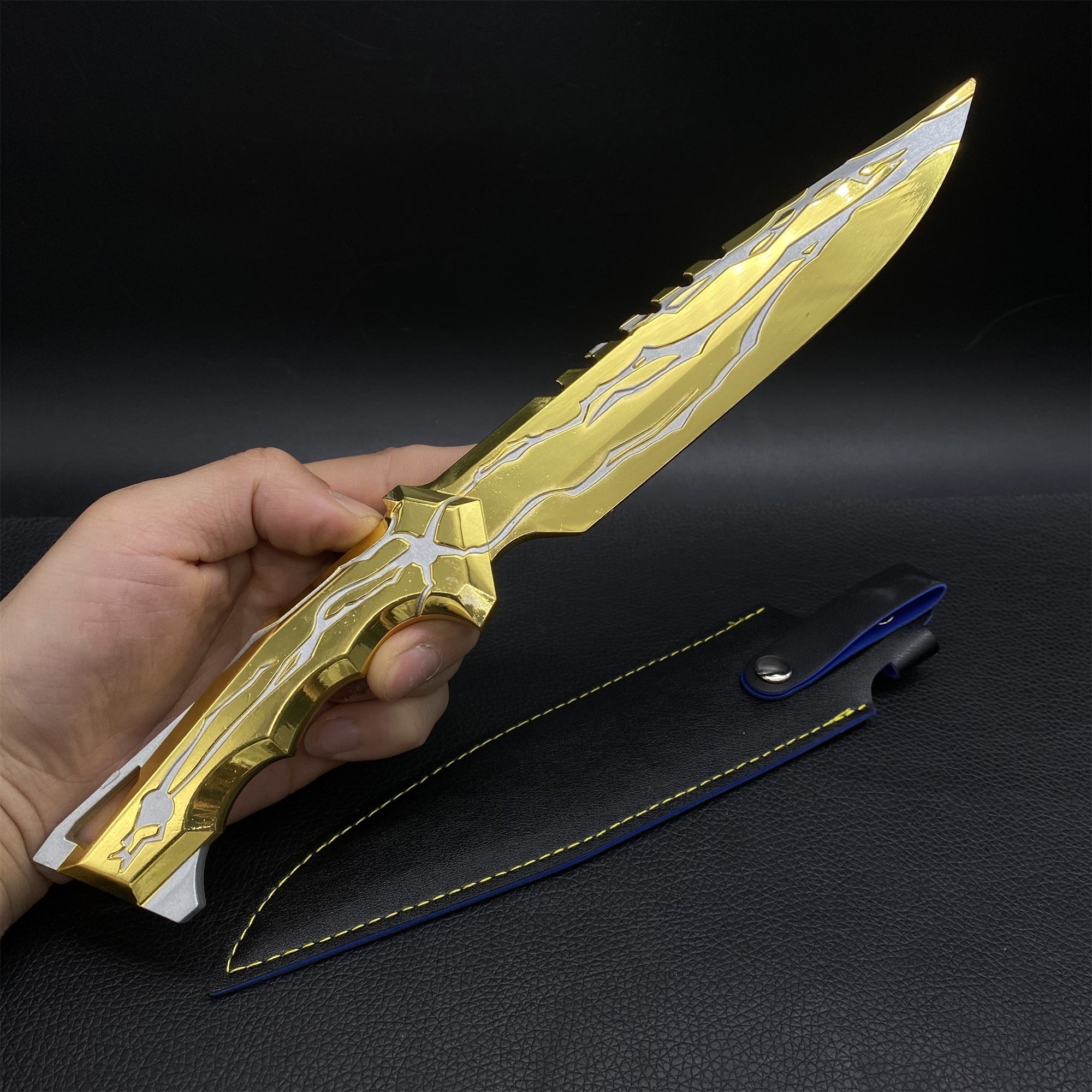 Smite Knife Metal Melee Weapon Game Props 28cm Smite Knife Golden - Tophatter Daily Deals