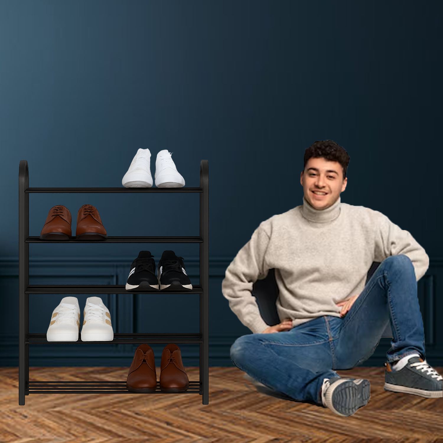 Shoe Storage Rack – Space-Saving Metal Multi-Tier Organizer Shelf for Entryway, Closet or Hallway Shoe storage rack - Tophatter Daily Deals