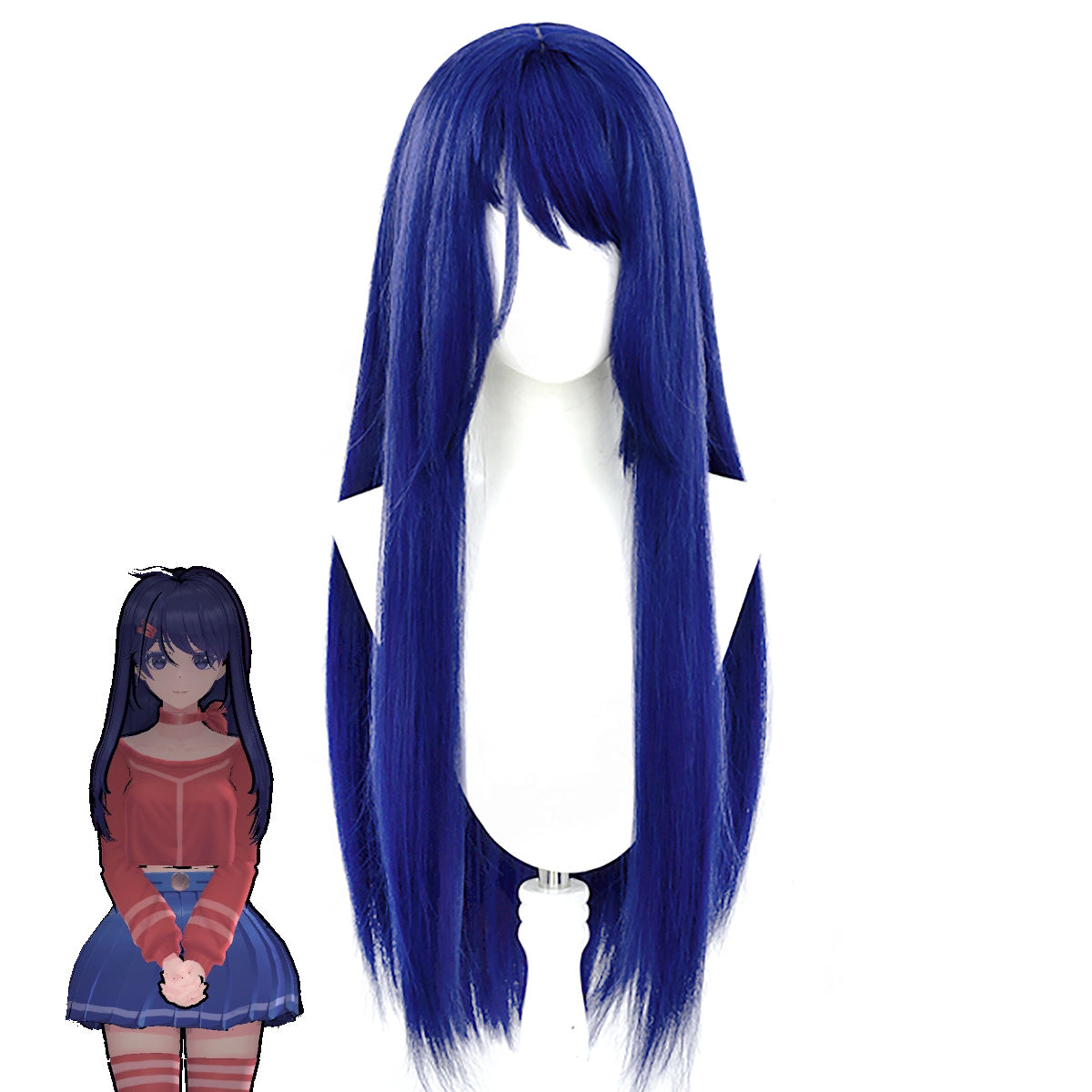 MiSide Kind Mita Blue Cosplay Wig Wig - Tophatter Daily Deals