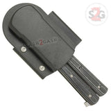 Red Micarta Butterfly Knife w/ ABS Holster Sharp Balisong Knife-Balisong - Tophatter Daily Deals