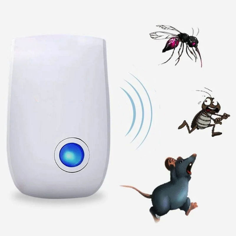 Ultrasonic Gnat Repeller Indoor Pest Control Silent Buy 1 Repeller - Tophatter Daily Deals
