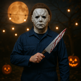 Authentic Michael Myers Halloween Costume for Adults with Realistic Mask - Perfect for Cosplay and Horror-Themed Events Halloween Costumes - Tophatter Daily Deals