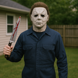Authentic Michael Myers Halloween Costume for Adults with Realistic Mask - Perfect for Cosplay and Horror-Themed Events Halloween Costumes - Tophatter Daily Deals