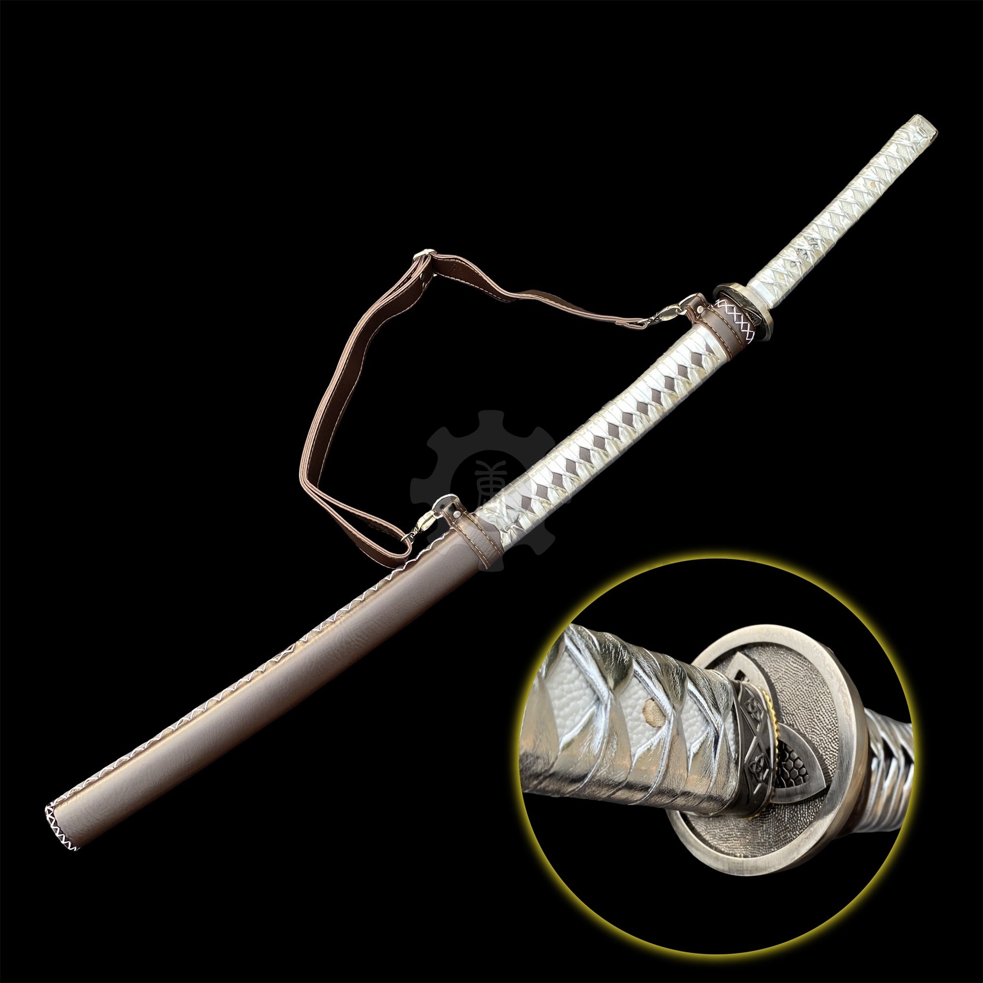 In-Real-Life Michonne Katana Samurai Blade Girl Katana Carbon Steel Version - Tophatter Daily Deals