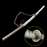 In-Real-Life Michonne Katana Samurai Blade Girl Katana Carbon Steel Version - Tophatter Daily Deals