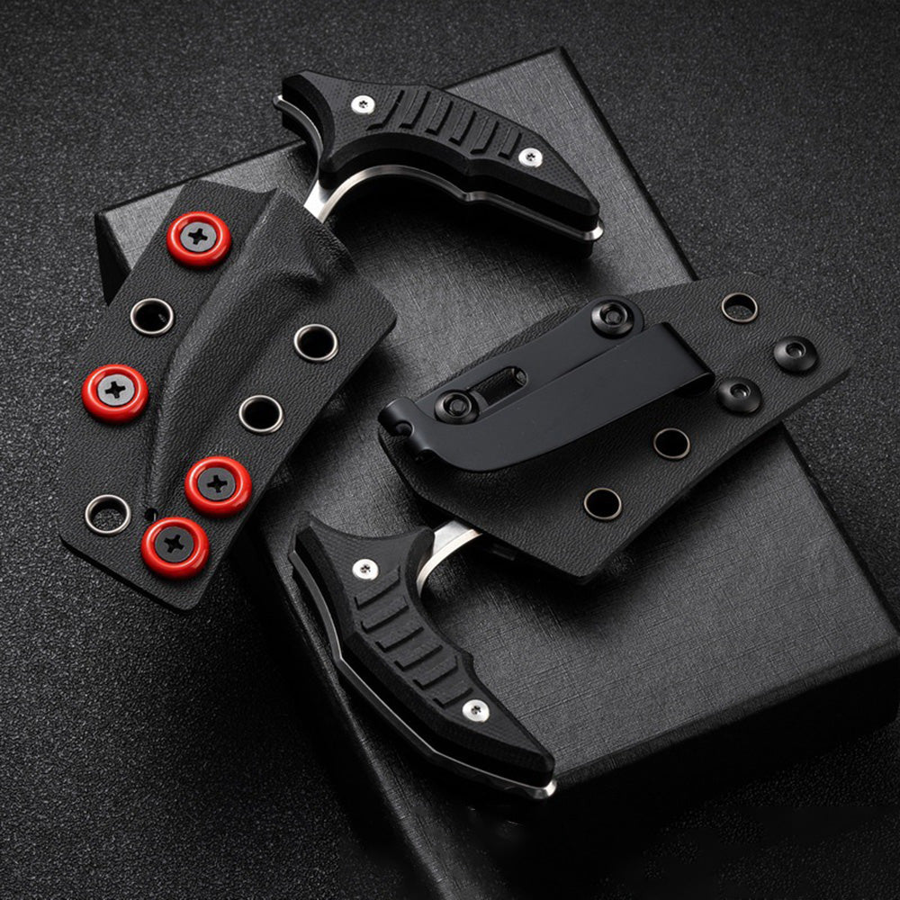 MicroTech Double Bee Shape Push Dagger - Serrated Blade - Tophatter Daily Deals