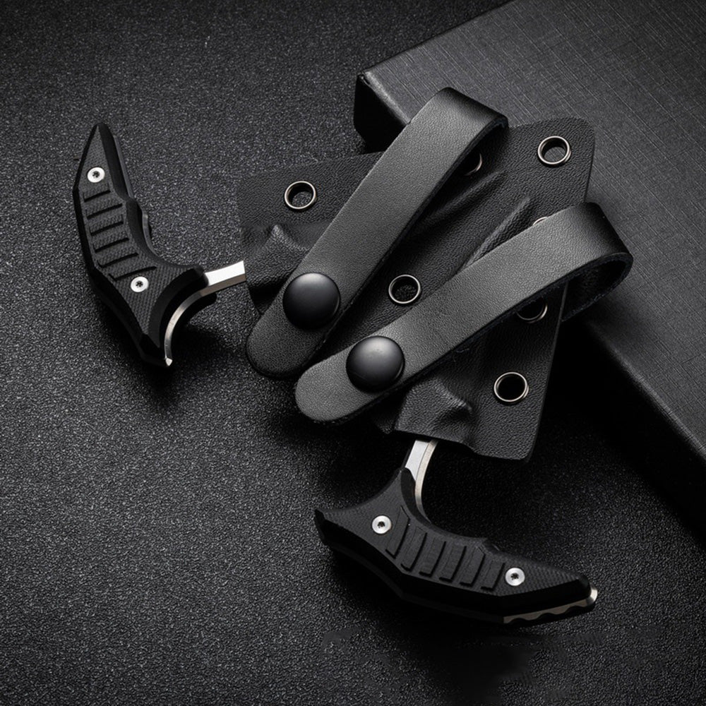 MicroTech Double Bee Shape Push Dagger - Serrated Blade - Tophatter Daily Deals