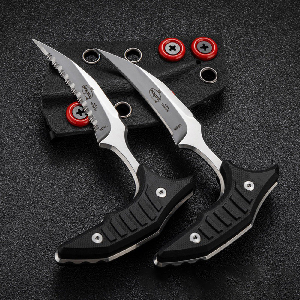 MicroTech Double Bee Shape Push Dagger - Serrated Blade - Tophatter Daily Deals