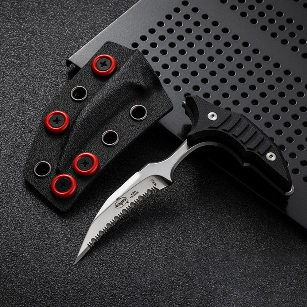 MicroTech Double Bee Shape Push Dagger - Serrated Blade - Tophatter Daily Deals