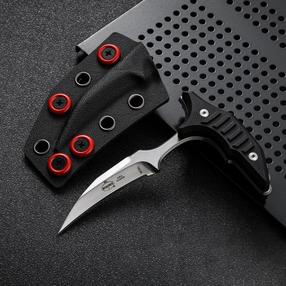 MicroTech Double Bee Shape Push Dagger - Serrated Blade - Tophatter Daily Deals