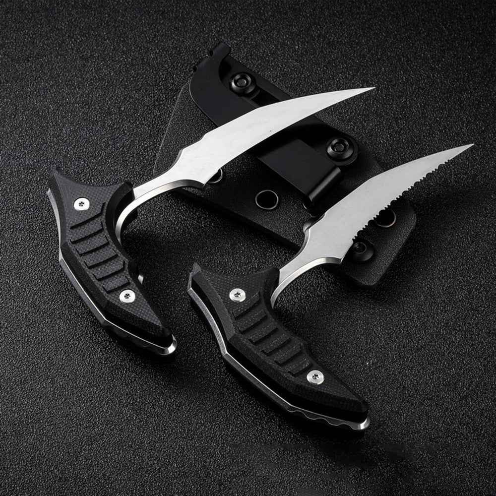 MicroTech Double Bee Shape Push Dagger - Serrated Blade - Tophatter Daily Deals