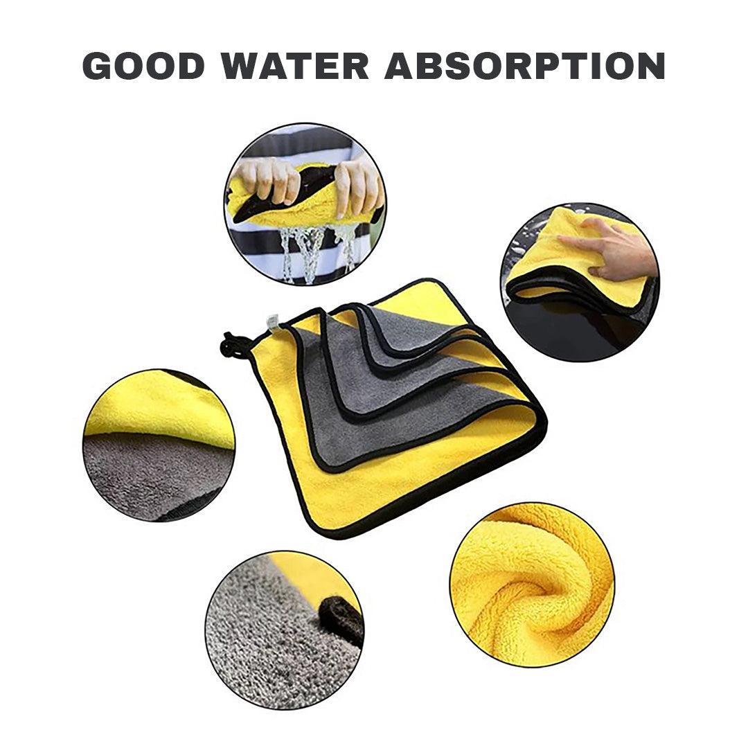 Microfiber Cloth for Cleaning - 6pcs Ultrasoft Large Quick Drying Car Microfiber Cleaning Towel Detailing Cloth Apparel & Accessories - Tophatter Daily Deals
