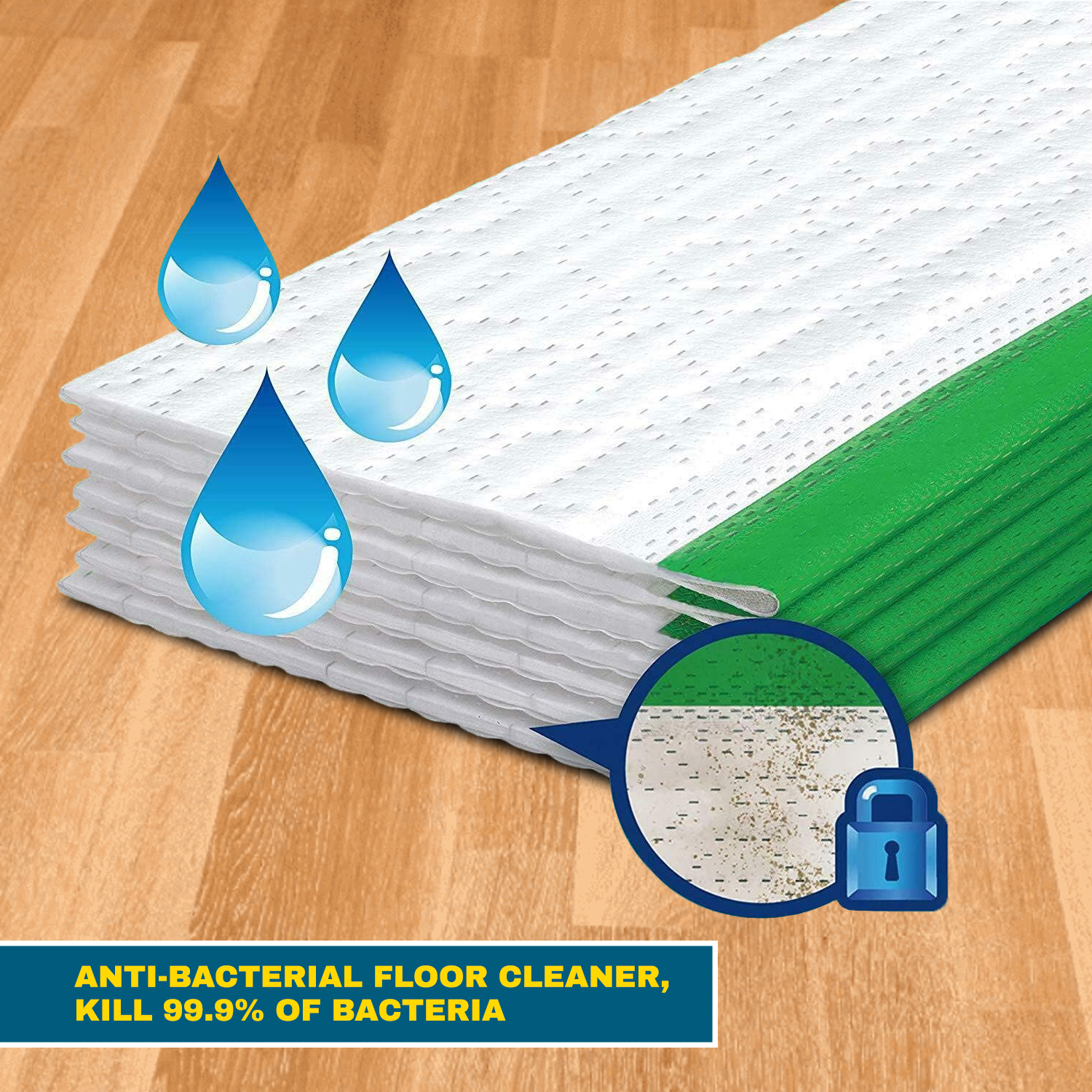 Wet Mopping Cloths – Super Absorbent & Reusable Cleaning Pads for All Floor Types Accessories - Tophatter Daily Deals