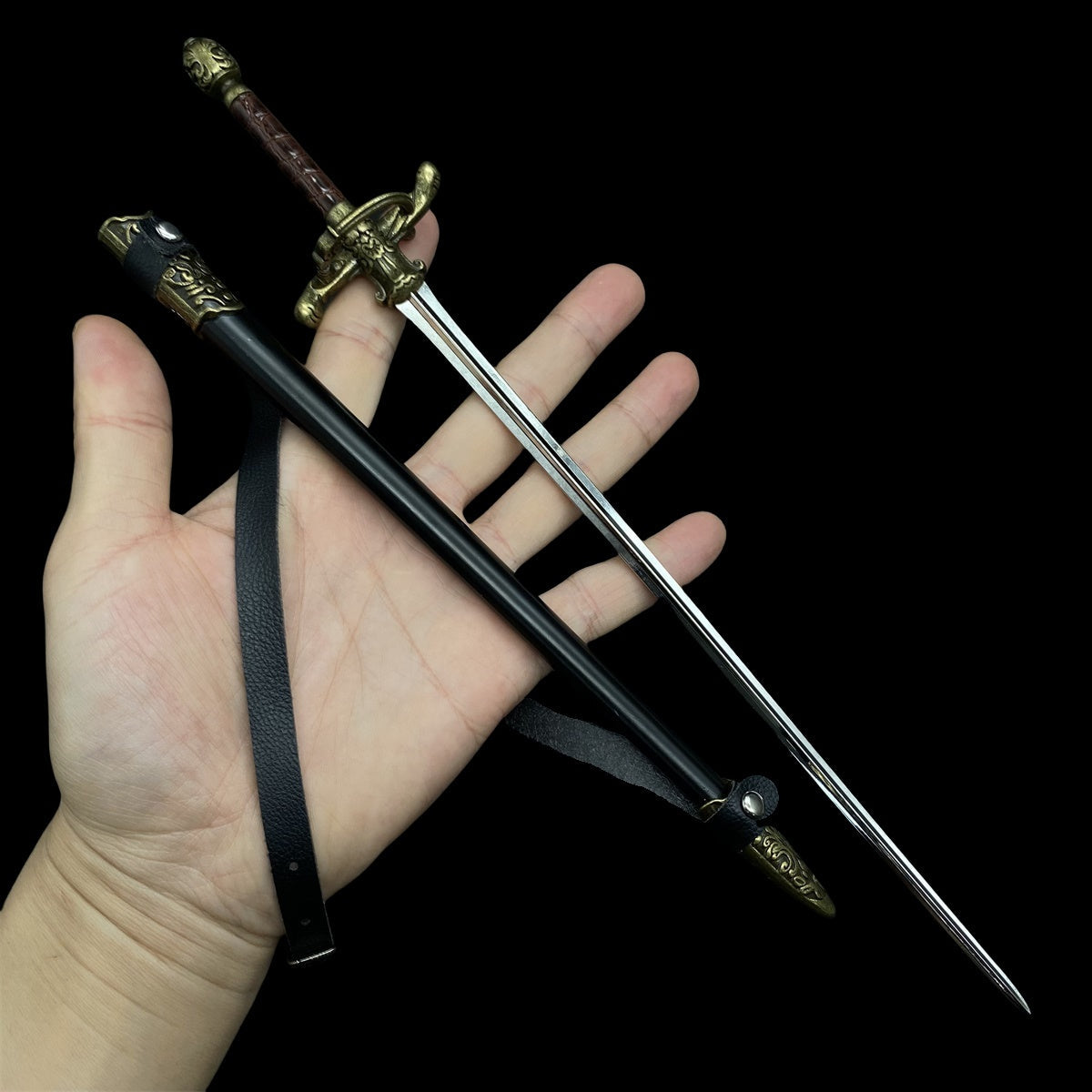 12 in 1 Ultimate Middle Ages Swords Miniature Craft For Display Needle Rapier Sword - Tophatter Daily Deals