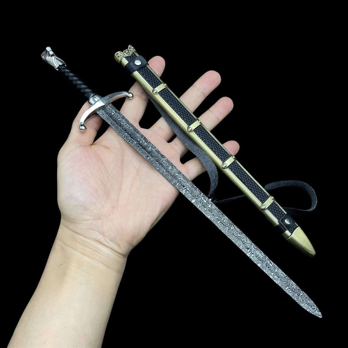 12 in 1 Ultimate Middle Ages Swords Miniature Craft For Display Longclaw Sword - Tophatter Daily Deals
